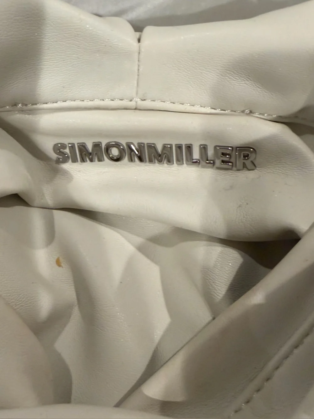 Simon Miller Cream Lopsy Cream Knotted Handle Hobo Bag